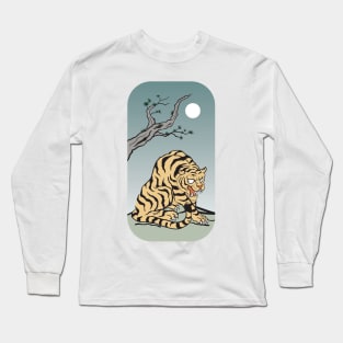 Tiger wood - ukyo e Long Sleeve T-Shirt